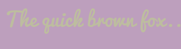 Image with Font Color BDBD9F and Background Color BD9FBD